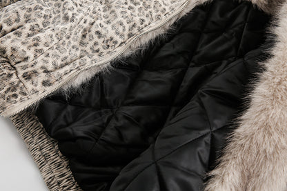 YAVIORA Leopard Print Puffer