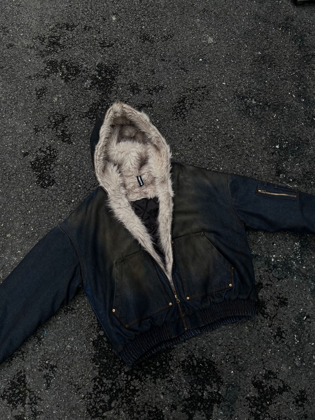 YAVIORA Denim Puffer Jacket