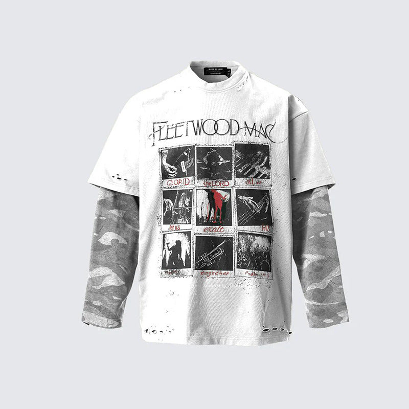 YAVIORA Layered Streetwear Tee