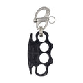 Black Knuckle Duster Keychain Heavy Metal Keyring
