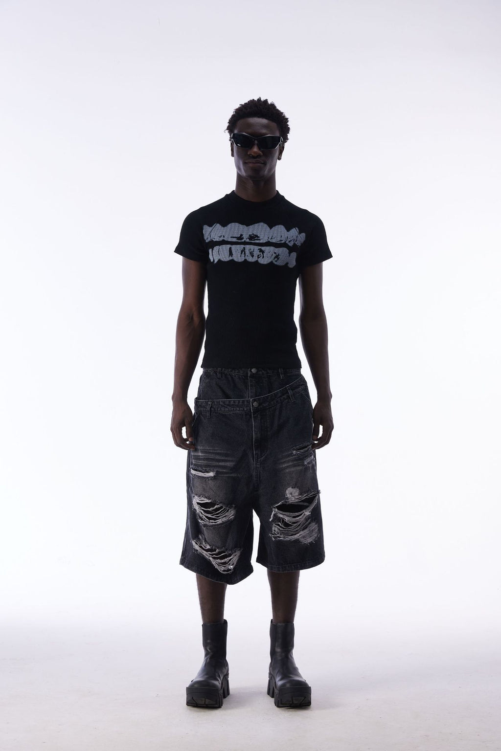 YAVIORA Ripped and Distressed Denim Shorts