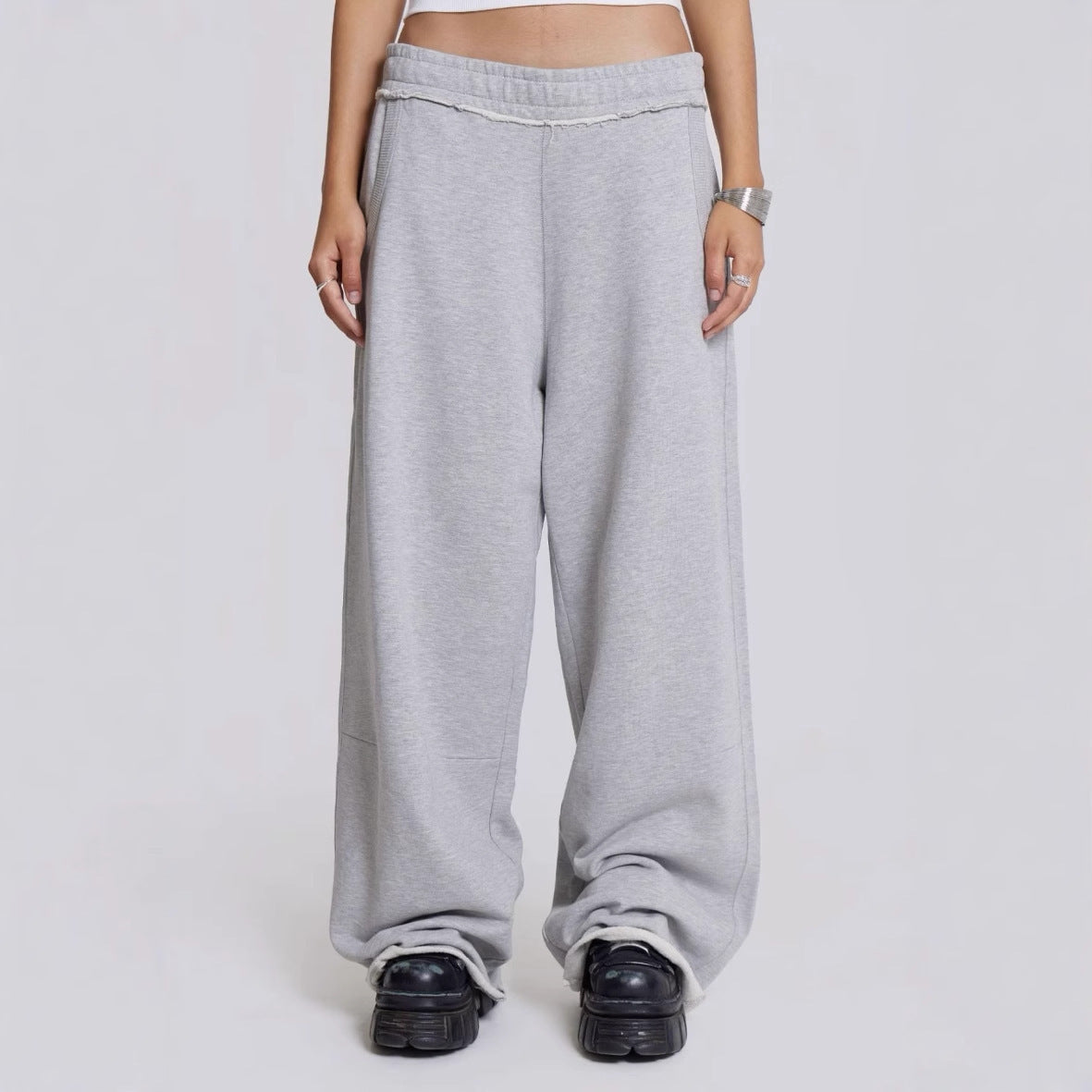 Y2K Hip-Hop Style Washed, Distressed, and Printed Jeans