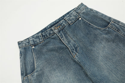 YAVIORA Tie-Dye Deconstructed Jeans