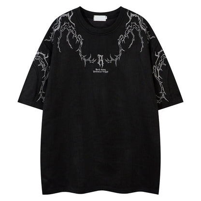 YAVIORA Suede Thorn Tee