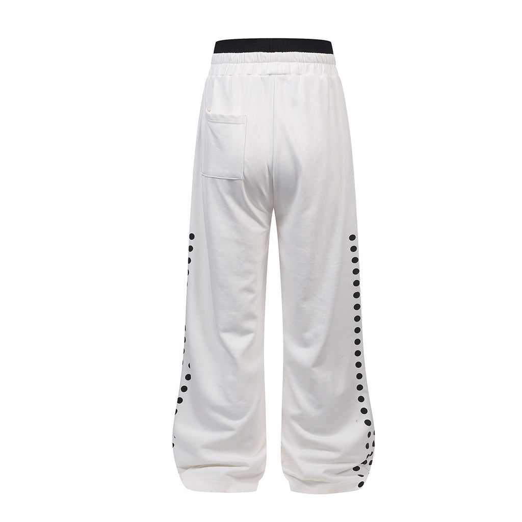 AVIORA Washed Ripped Drape Track Pants