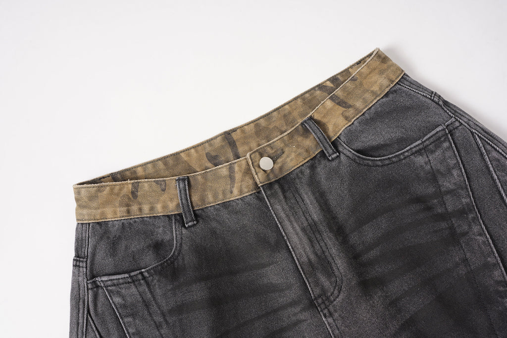 YAVIORA "Wasteland" Style Distressed Denim Shorts