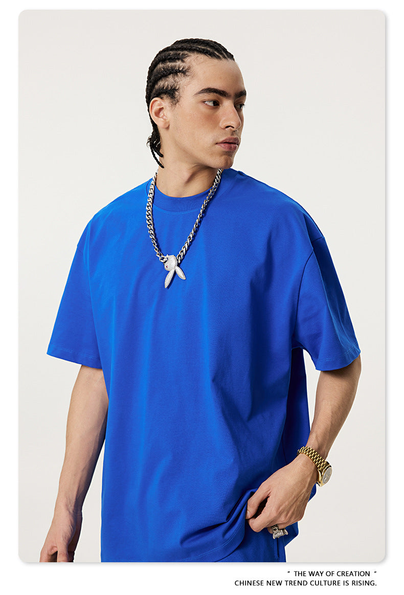 Yaviora Summer American Style Solid Color Loose T-Shirt