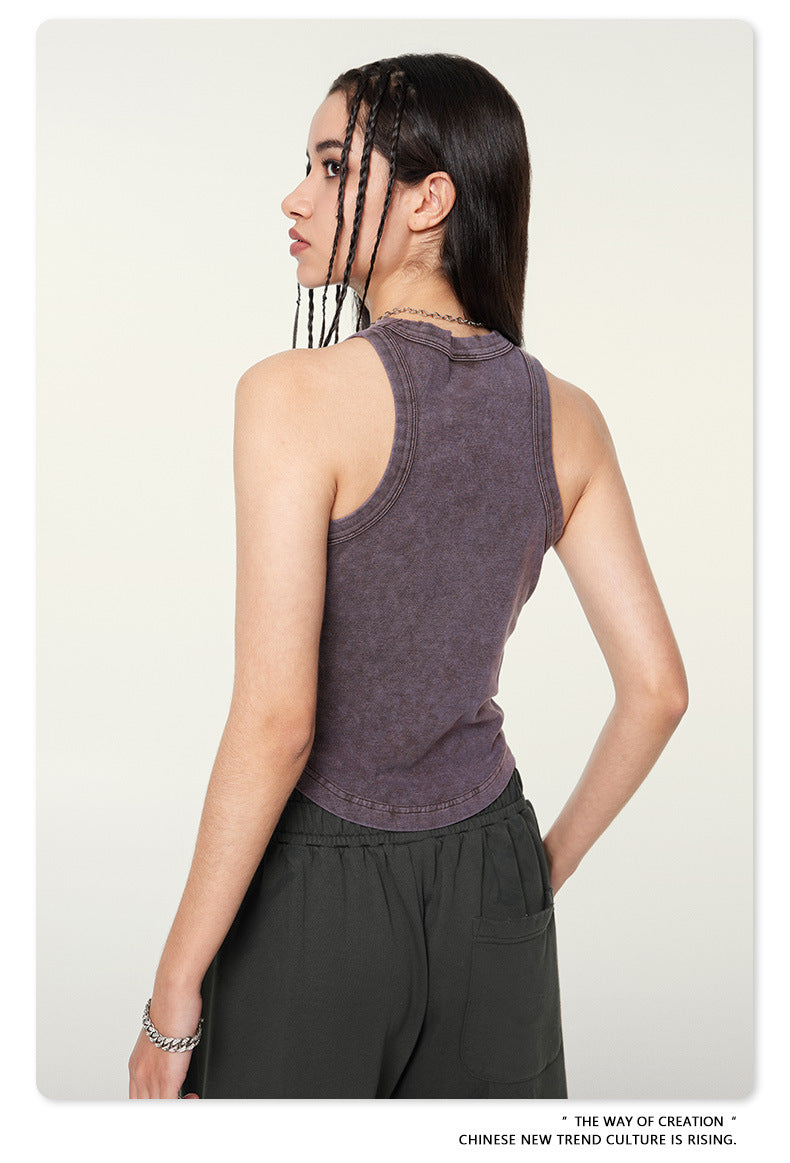 Yaviora American Distressed Hot Girl Style Vest for Women