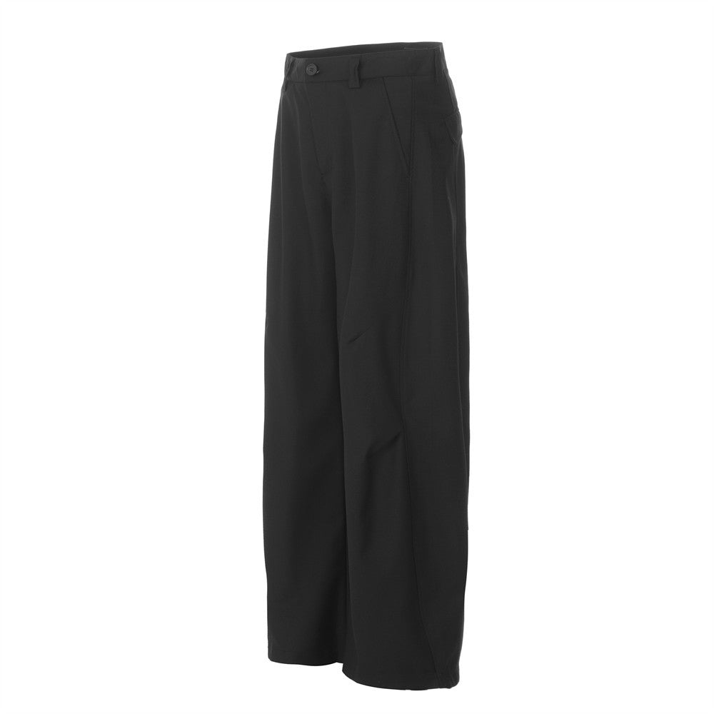 YAVIORA Pleated Curved Pants
