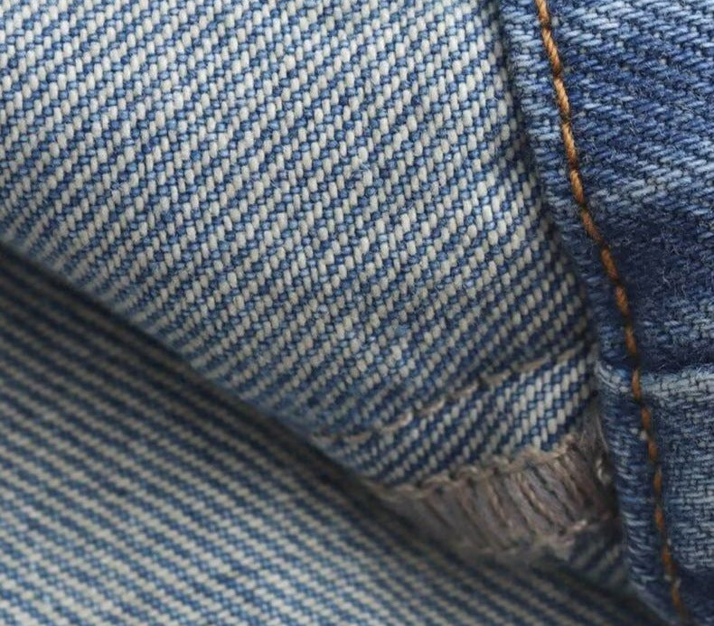 Y2K Casual Fashion Washed Jeans with Irregular Design