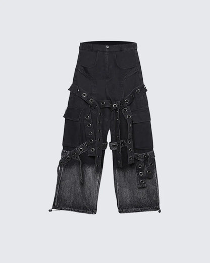 YAVIORA Hardware Detail Jeans