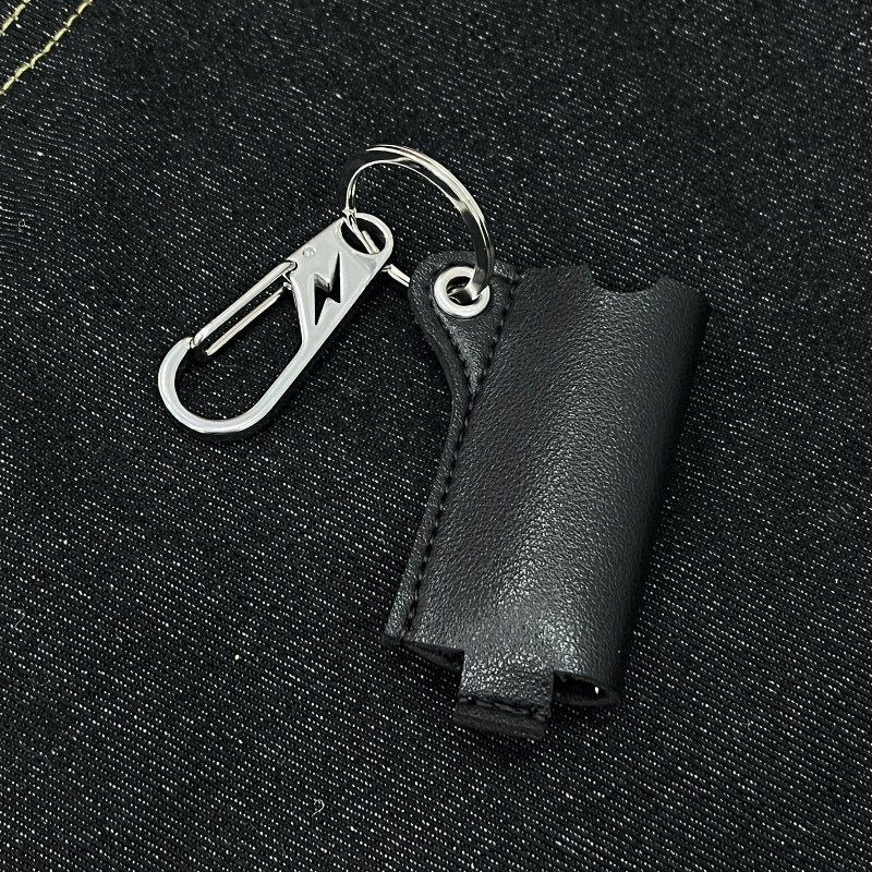 Vintage Leather Lighter Holder Keychain