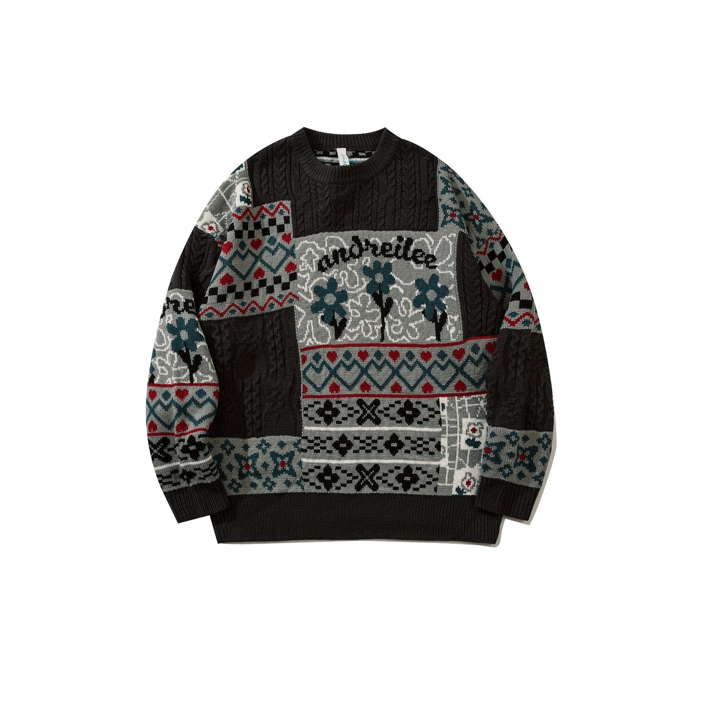 YAVIORA Tricot ethnique vintage
