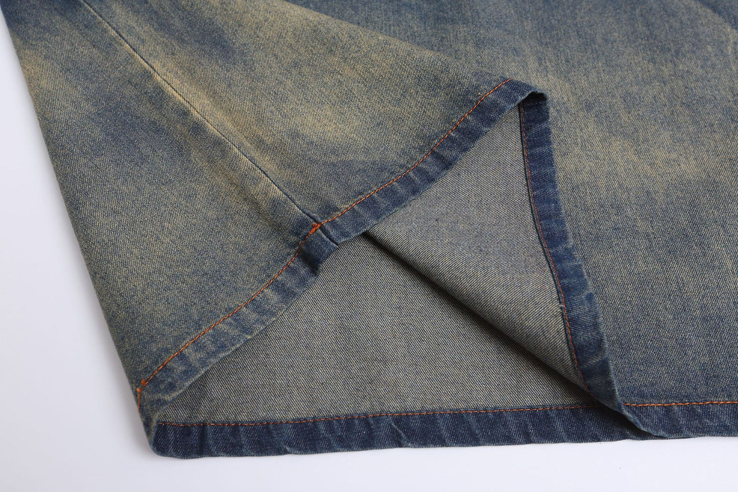 YAVIORA Towel Embroidered Denim Tee
