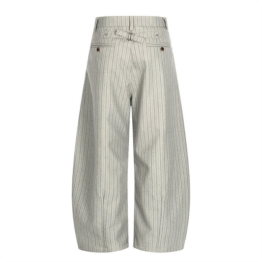 YAVIORA Striped Curved Pants