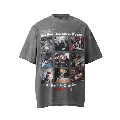 T-shirt YAVIORA imprimé vintage