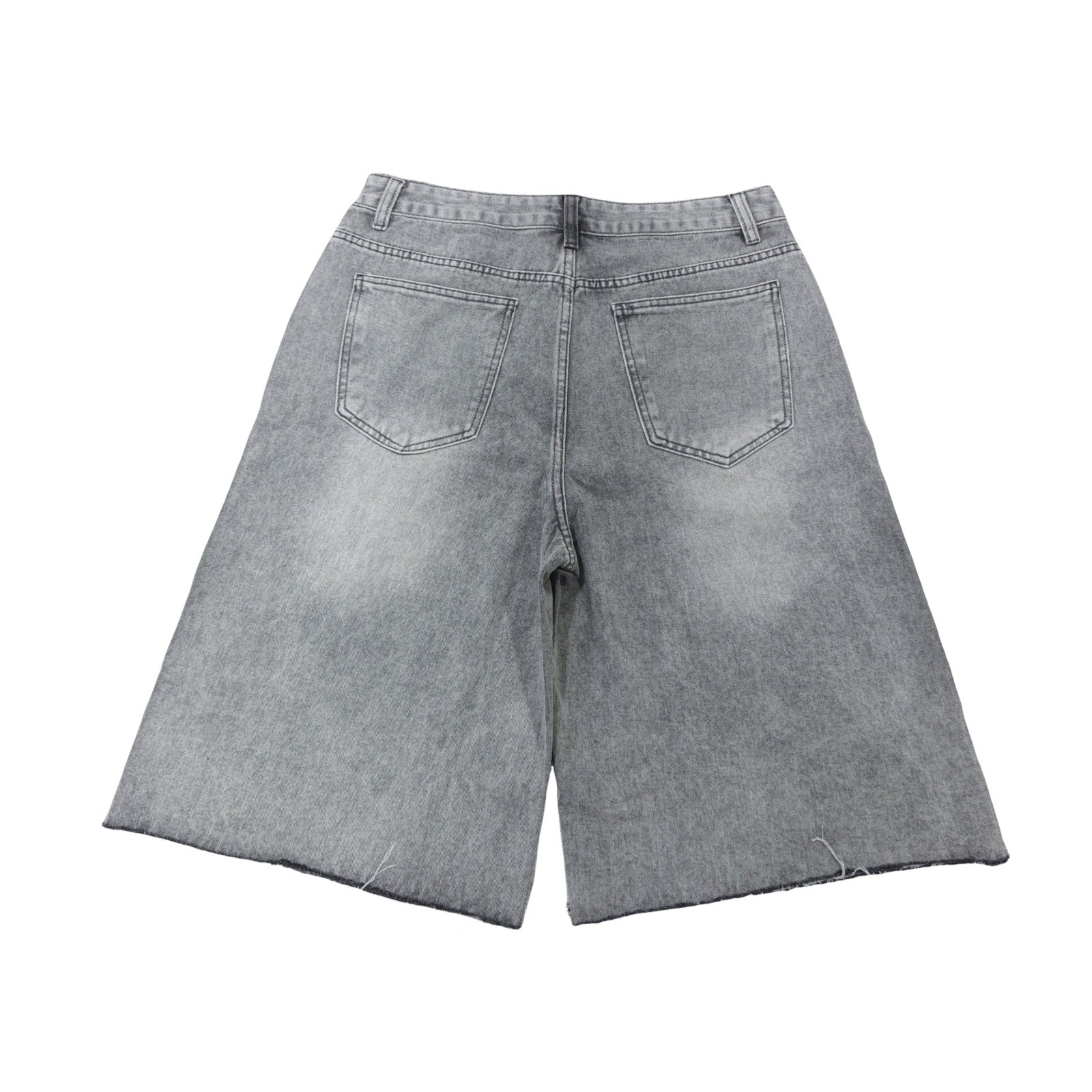 Y2K Straight Leg Wide Leg Distressed Loose Fit Capri Pants