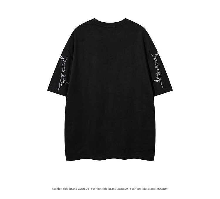 YAVIORA Suede Thorn Tee