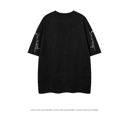 YAVIORA Suede Thorn Tee