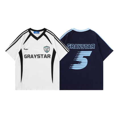YAVIORA Racing Stripe T-Shirt