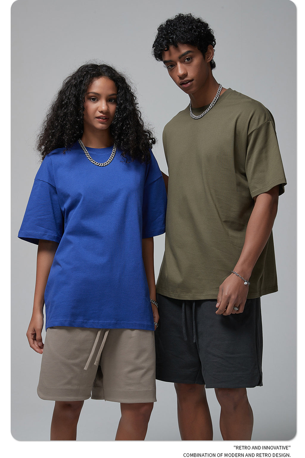 Yaviora 230G Double Yarn Pure Cotton Short-Sleeve T-Shirt