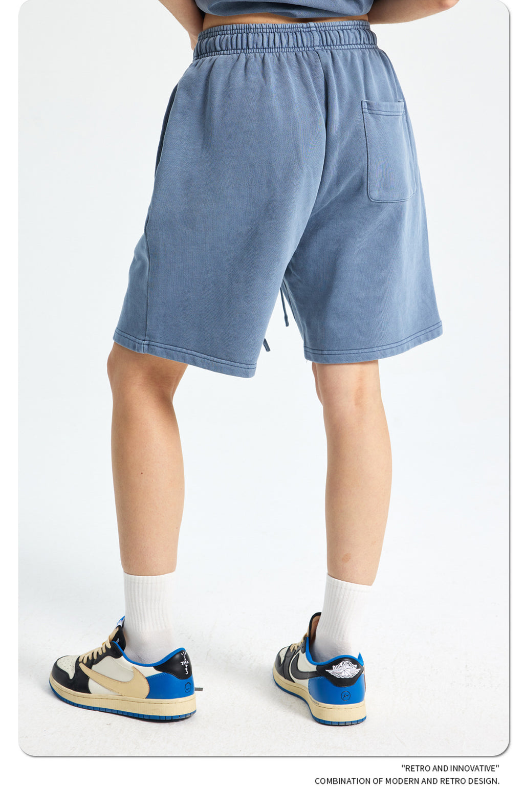 Yaviora Retro Terry Cotton Sports Shorts for Men
