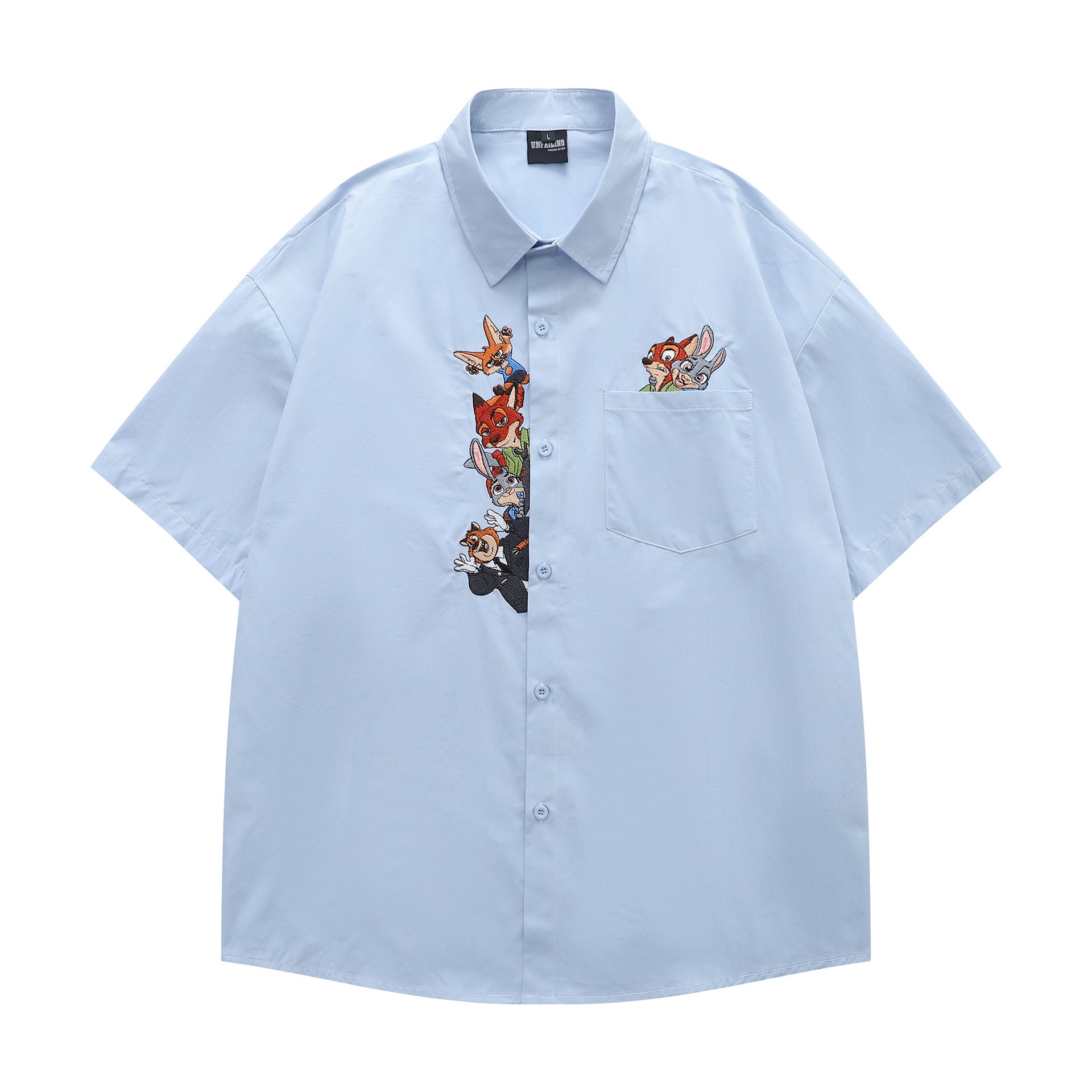 YAVIORA Cartoon Collegiate Hemd