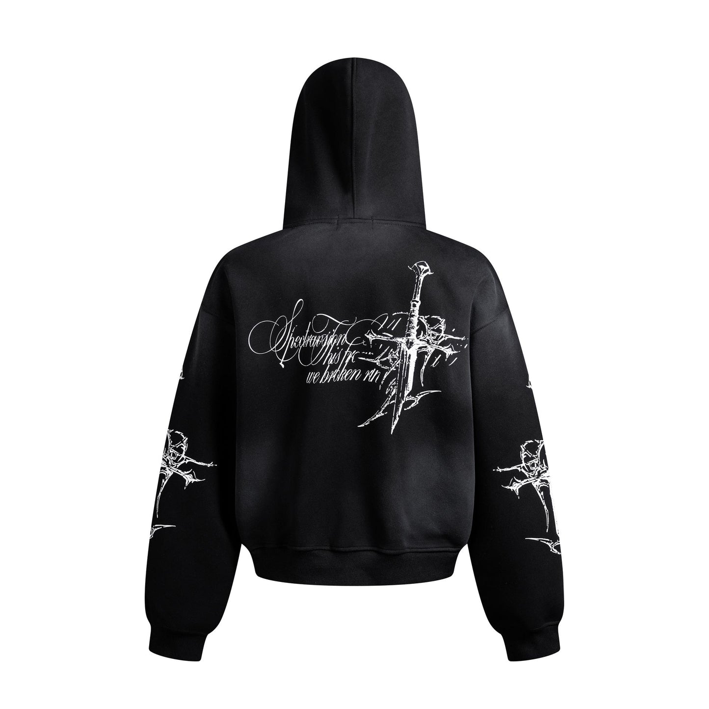 YAVIORA Cross Dyed Hoodie