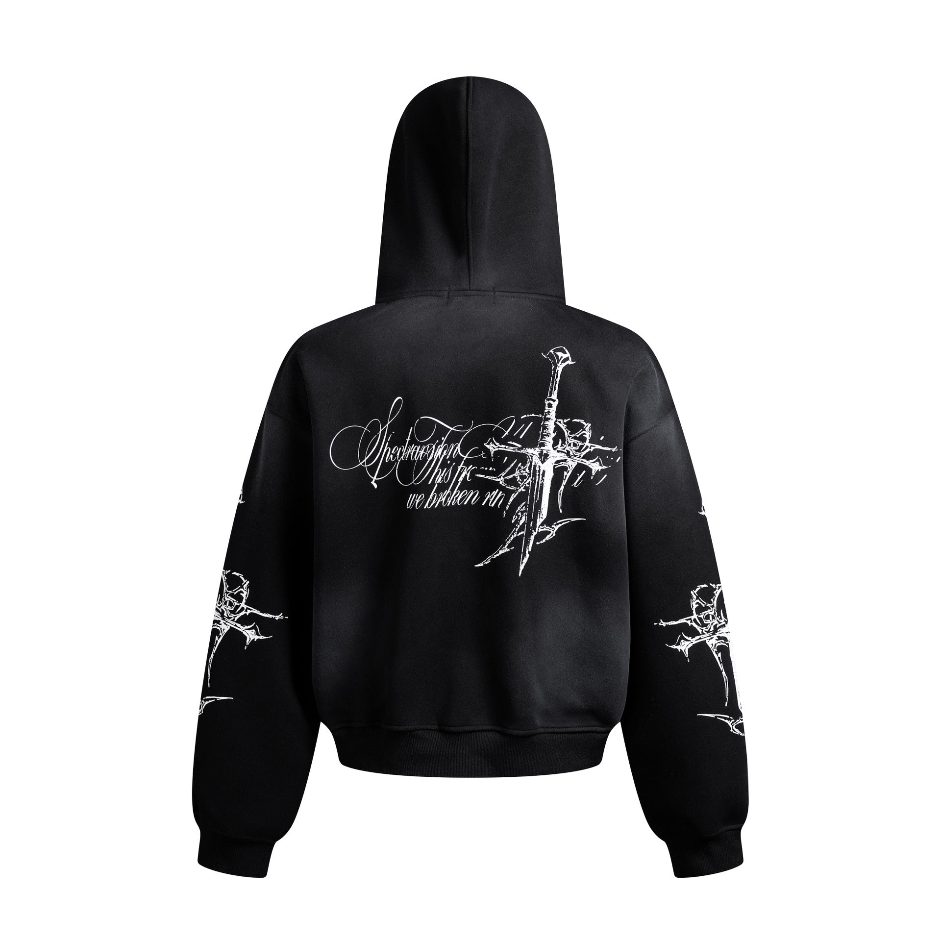 YAVIORA Cross Dyed Hoodie