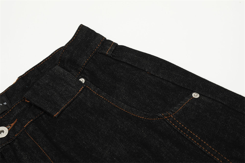 YAVIORA Jeans mit Kontrastnaht