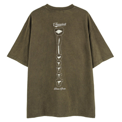 YAVIORA Skull Vintage T-Shirt