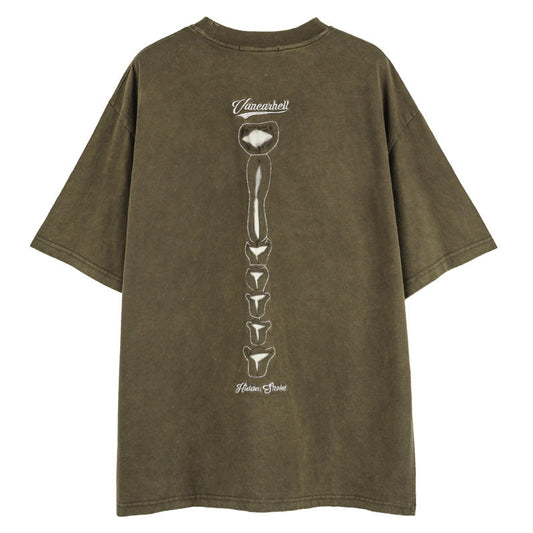 YAVIORA Skull Vintage Tee