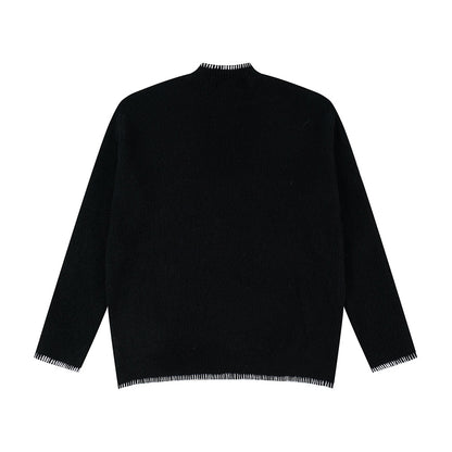 YAVIORA Contrast Stitch Sweater