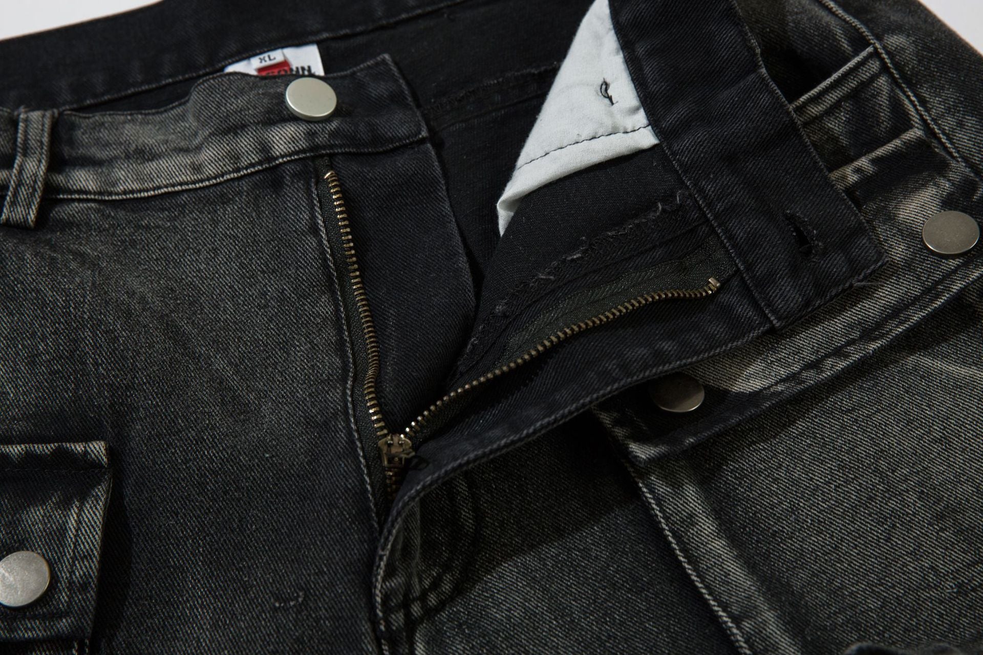 YAVIORA Multi-Pocket Workwear Denim Jeans