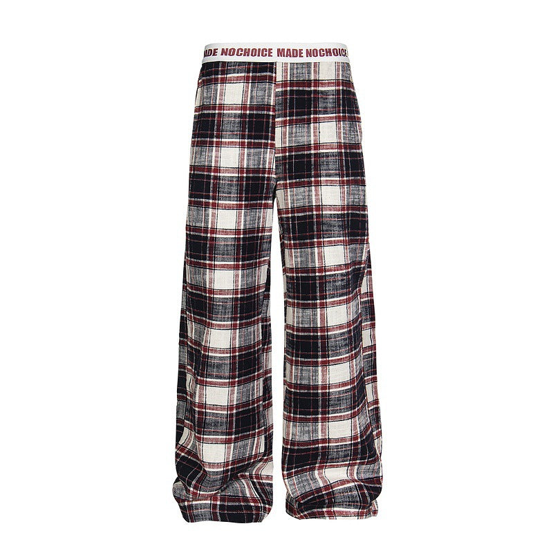 YAVIORA Plaid Straight Pants