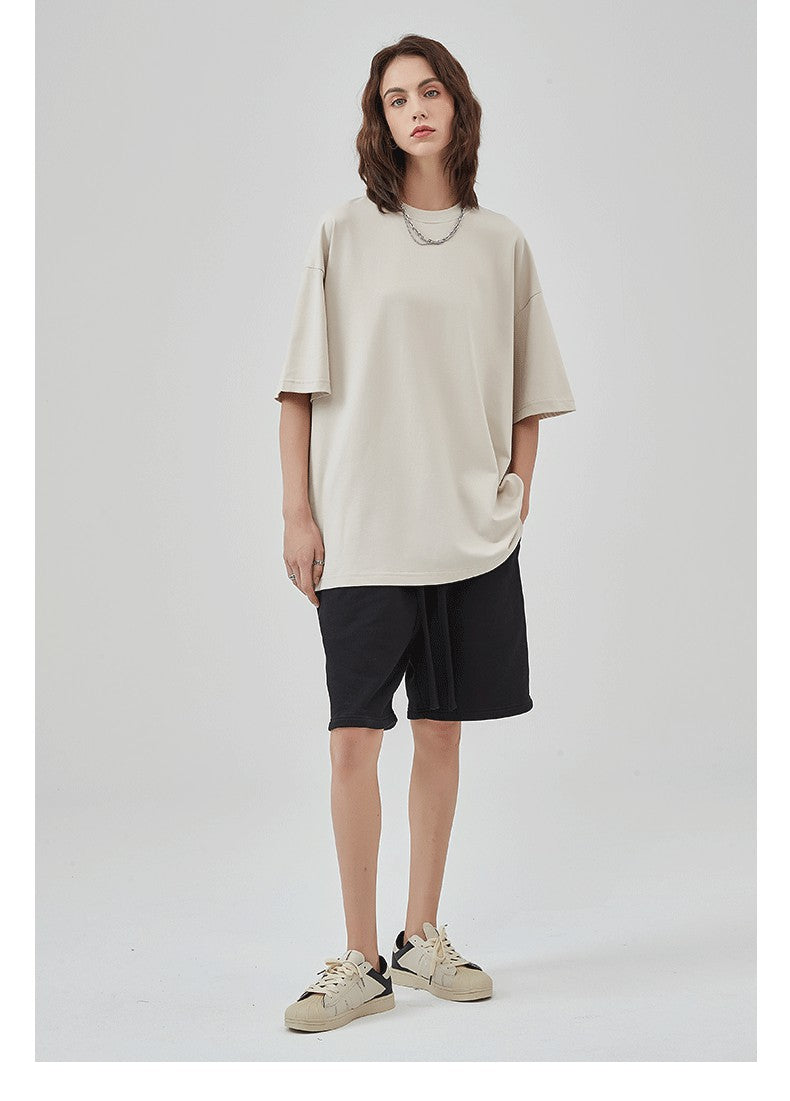 Yaviora 230G Double Yarn Pure Cotton Short-Sleeve T-Shirt