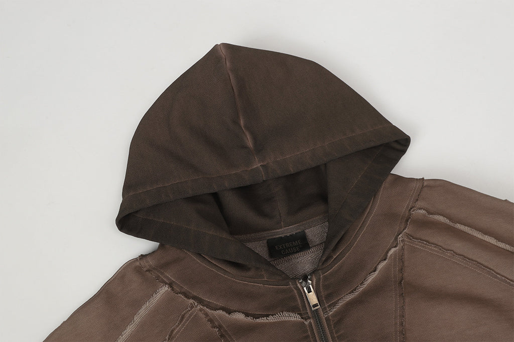YAVIORA Deconstructed Batik Hoodie