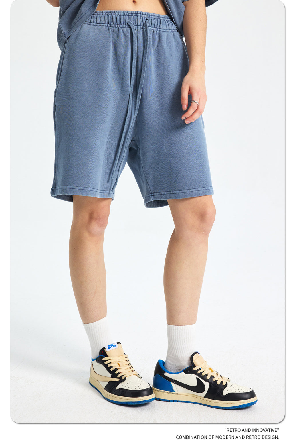 Yaviora Retro Terry Cotton Sports Shorts for Men