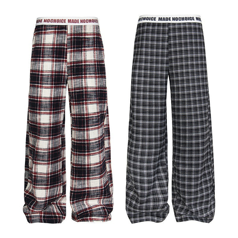 YAVIORA Plaid Straight Pants