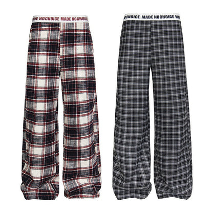 YAVIORA Plaid Straight Pants