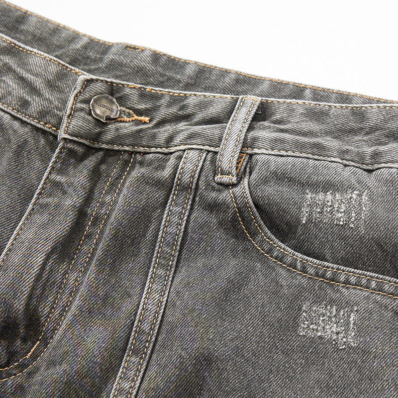 YAVIORA Distressed Wide Jeans