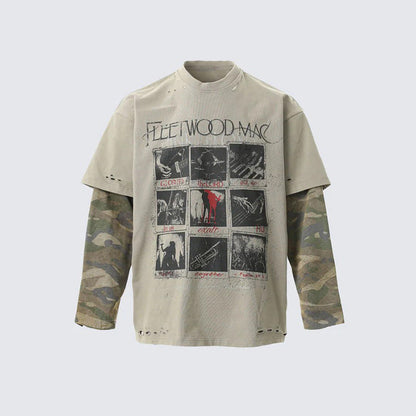 YAVIORA Layered Streetwear Tee
