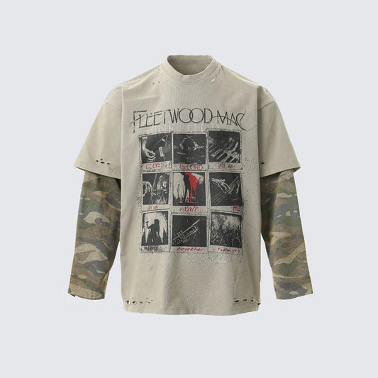 YAVIORA Layered Streetwear Tee
