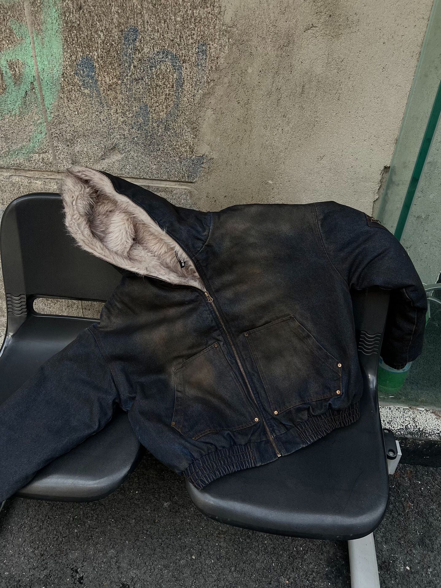 YAVIORA Denim Puffer Jacket