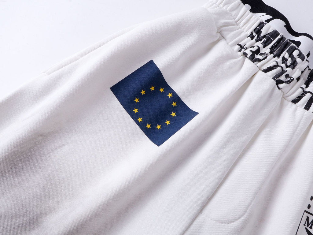 AVIORA Washed Ripped Drape Track Pants