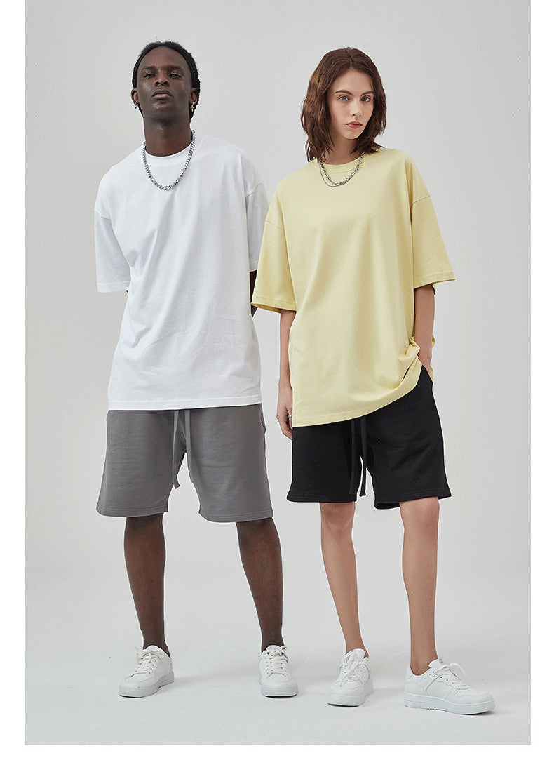 Yaviora 230G Double Yarn Pure Cotton Short-Sleeve T-Shirt
