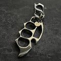 Stainless Steel Knuckle Duster Key Chain Pendant Accessory