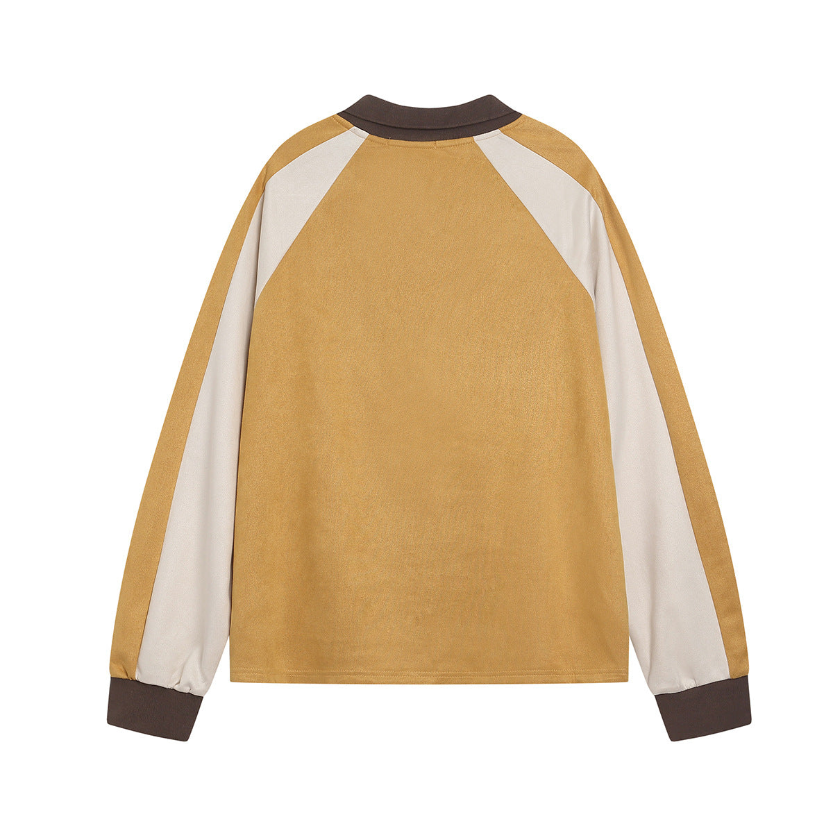 YAVIORA Color Block Embroidered Sports Sweatshirt