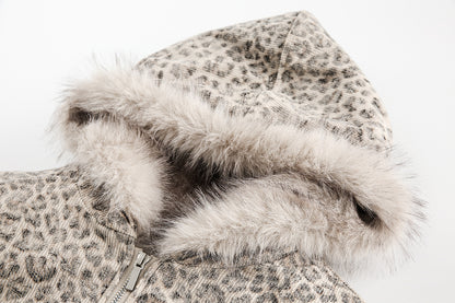 YAVIORA Leopard Print Puffer
