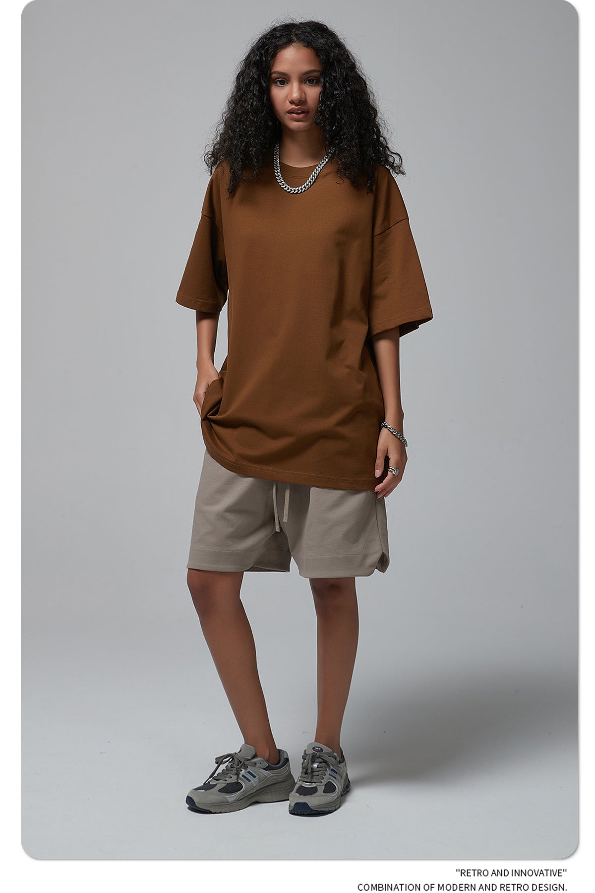 Yaviora 230G Double Yarn Pure Cotton Short-Sleeve T-Shirt